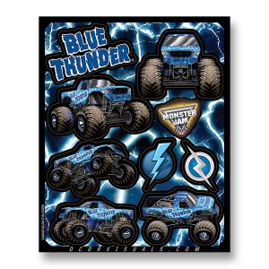 blue thunder monster truck wallpaper
