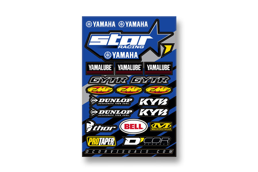 16 Star Yamaha Decal Sheet