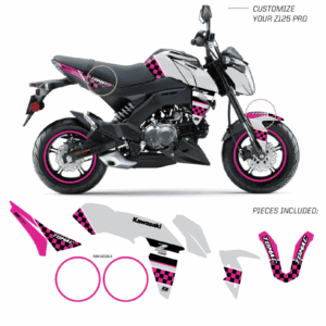 Pink Checkered Z125 Pro (17-25) – D'COR Visuals