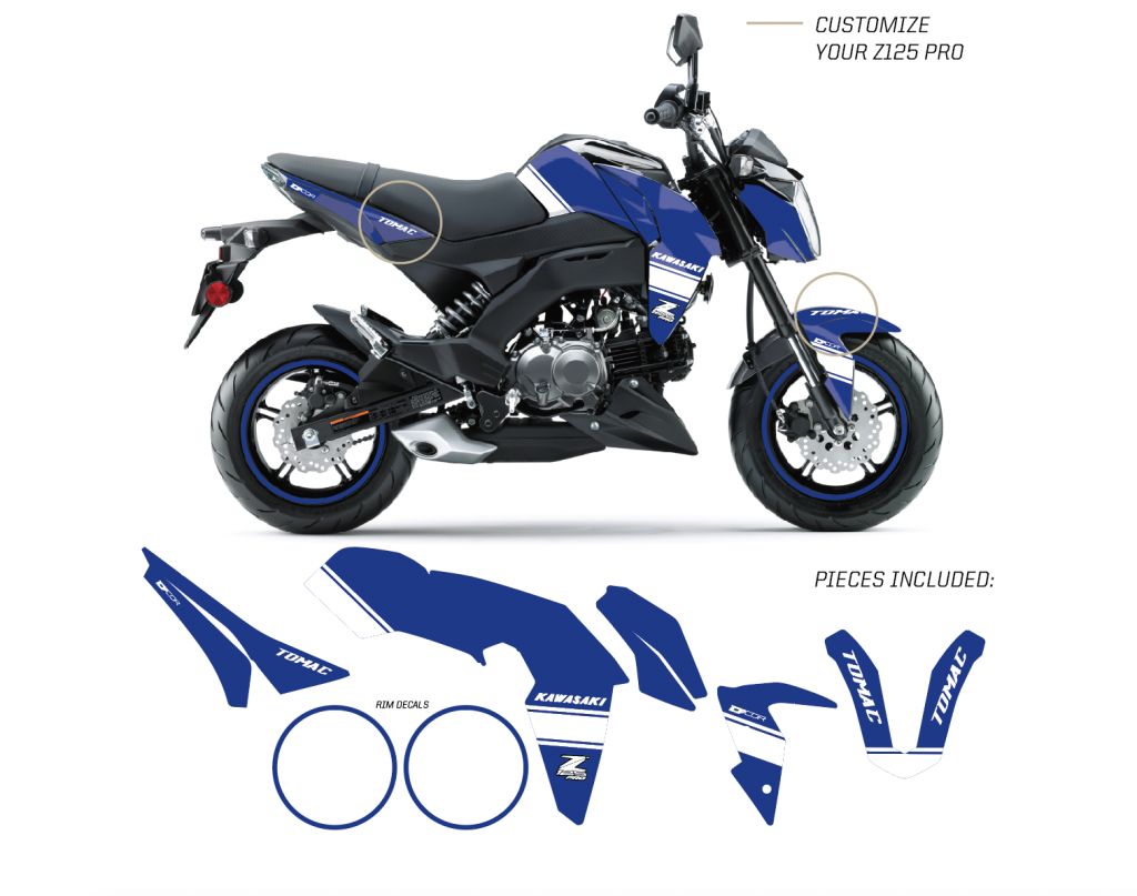Retro Blue Z125 Pro (17-25) – D'COR Visuals