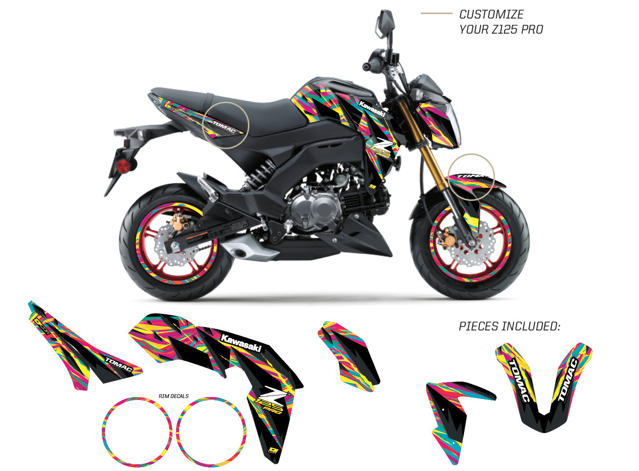 Vortex Orange Z125 Pro (17-25) – D'COR Visuals