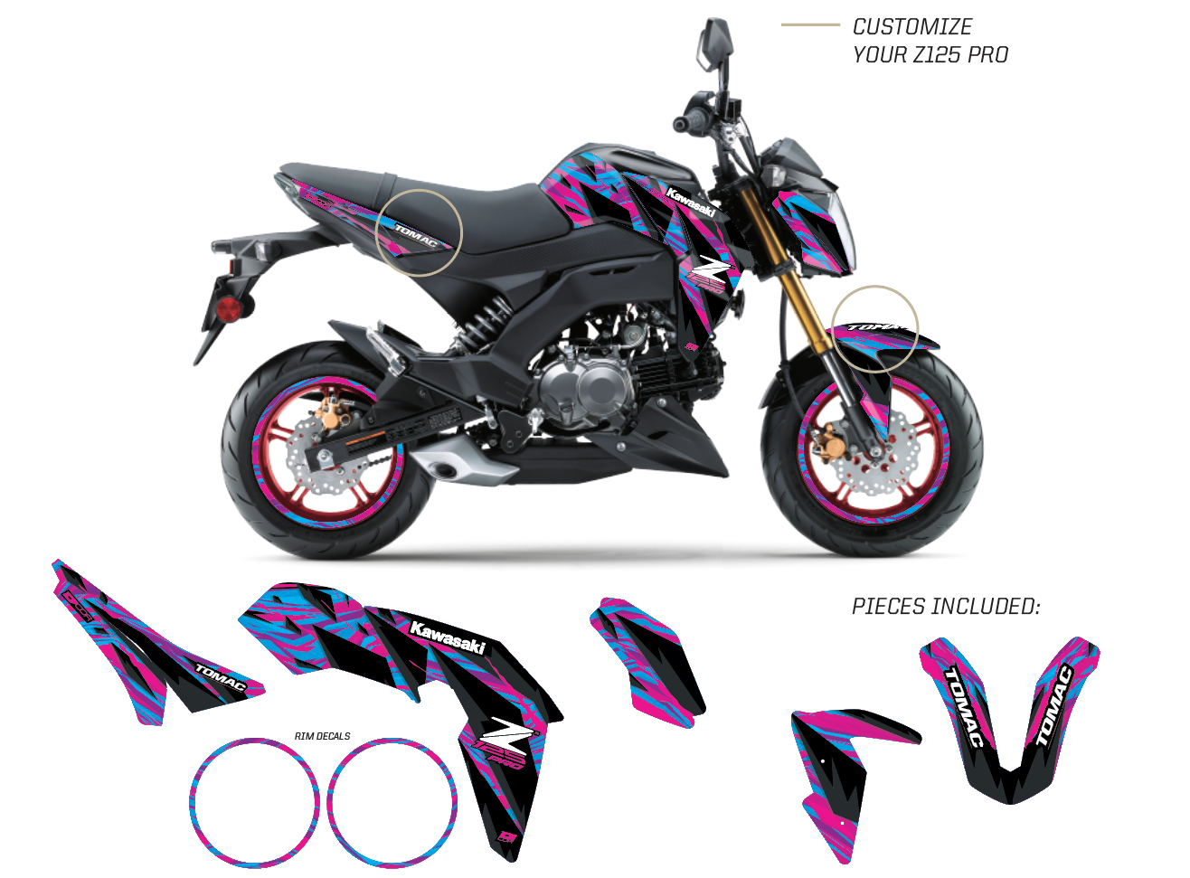 Vortex Blue Z125 Pro (17-25) – D'COR Visuals